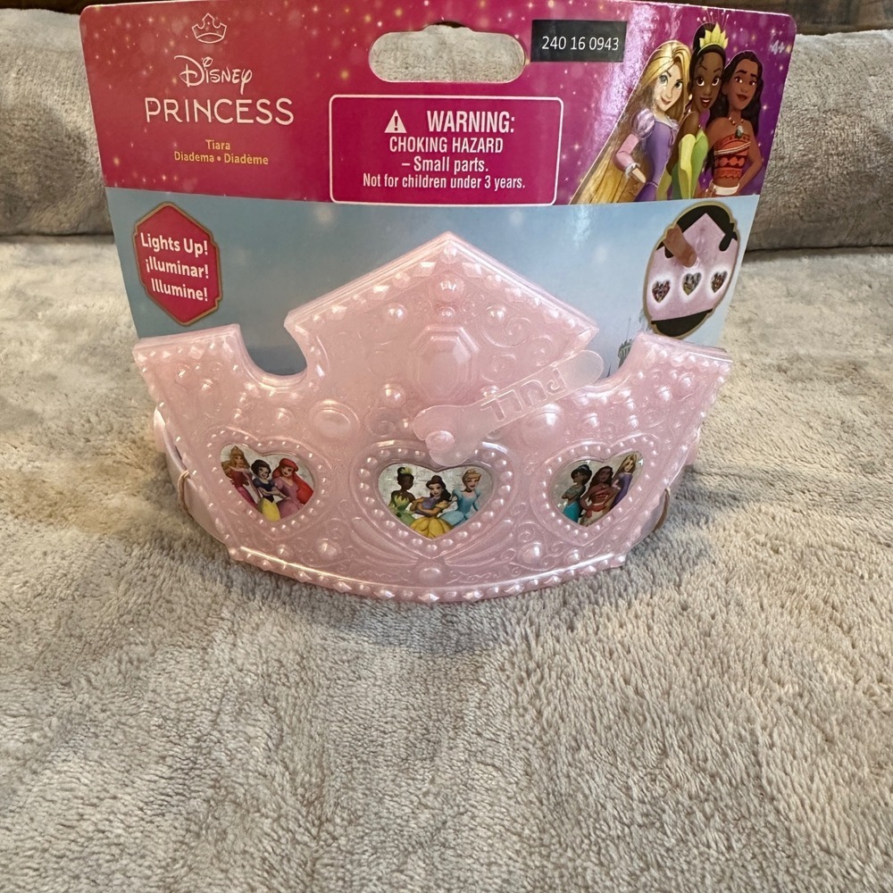 Disney Princess Tiara Crown Lights Up Princesses Fairytale Play‎ Costume New